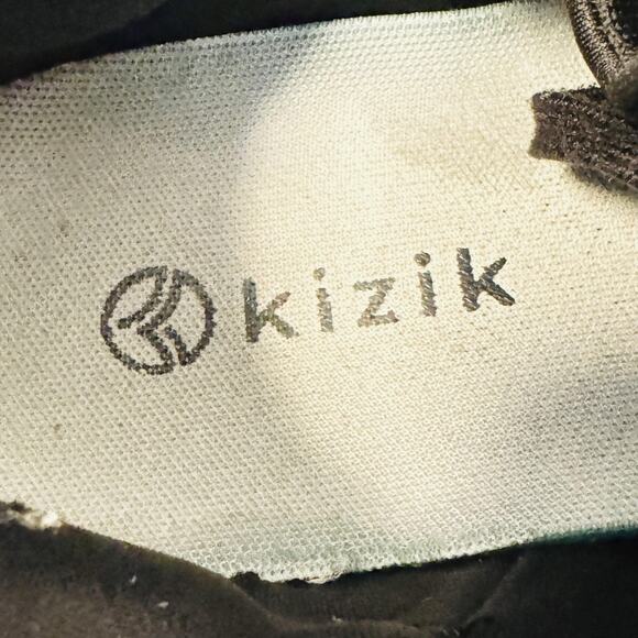 Kizik Shoes Mens 9.5 Black Mesh Hands Free Low Top Running Athletic Sneakers